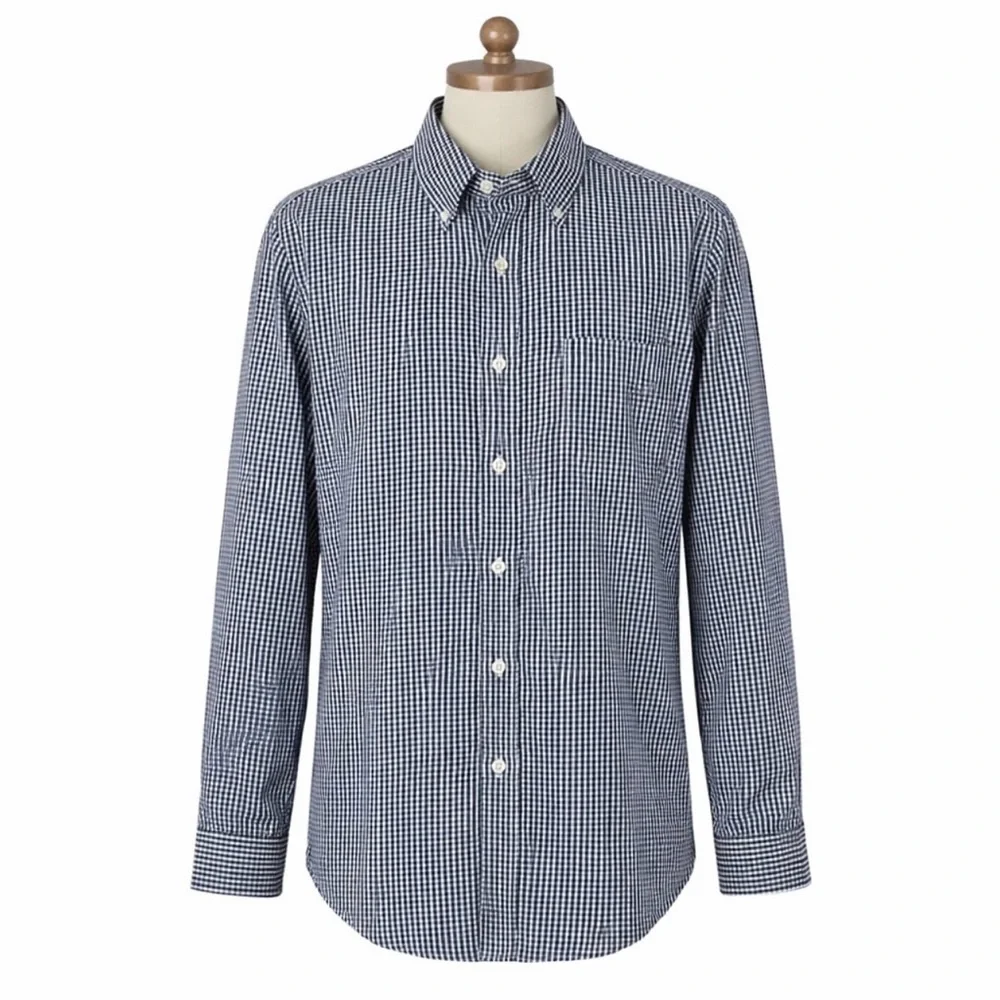 J. CREW Thompson Shirtings Mens 80's 2 Ply Long Sleeve Button Up Shirt Medium